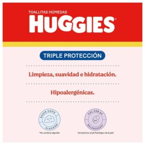 Toallitas humedas huggies triple proteccion 288 unid - Imagen 3